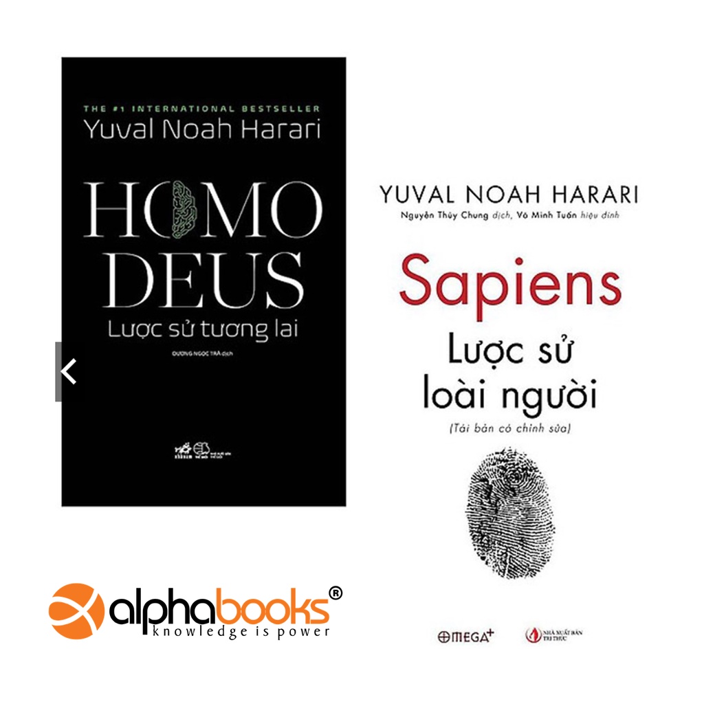 Sách - Combo Sapiens: Lược Sử Loài Người + Homo Deus: Lược Sử Tương Lai