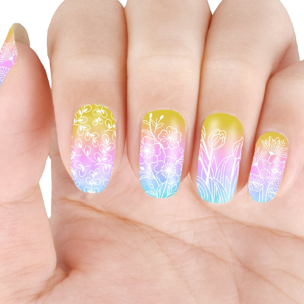 [Hàng mới về] Khuôn dập họa tiết trang trí móng tay tiện dụng