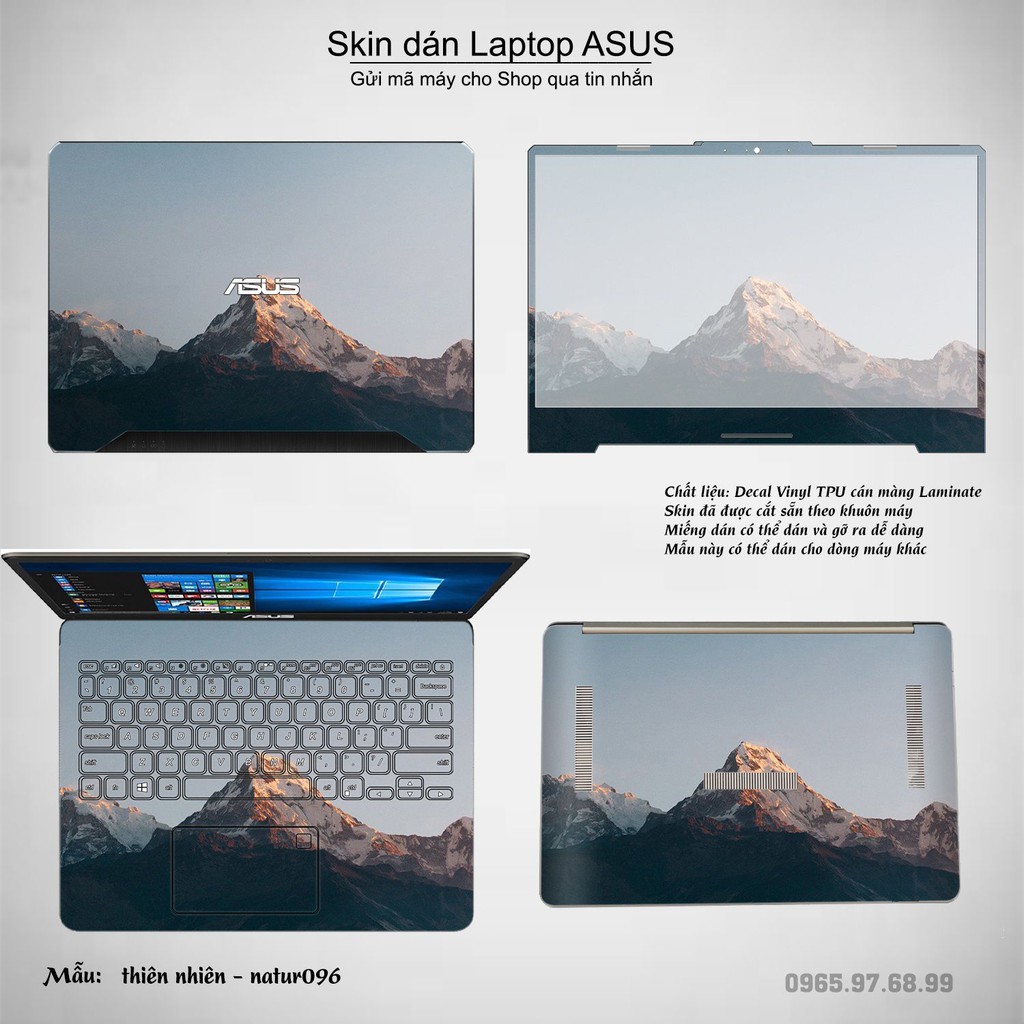 Skin dán Laptop Asus in hình thiên nhiên nhiều mẫu 5 (inbox mã máy cho Shop)