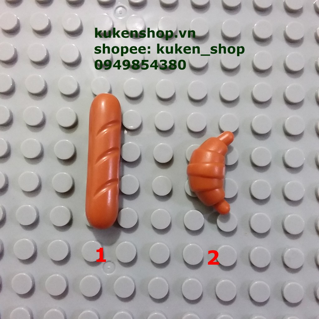 COMBO 2 Cái Bánh Mì NO.1127 - Phụ Kiện MOC Brick