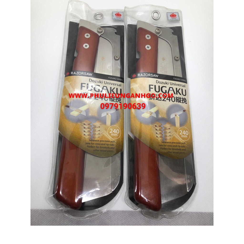Cưa gập 1 lưỡi chuyên làm mộng, hiệu Gyokucho, dòng Dozuki Fugaku 240mm, Mã RZ111 [MADE IN JAPAN]