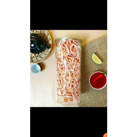 ❤☘Mực sợi Hấp Dừa Thailand loại 1 không bột nha -  lon pet 250g☘