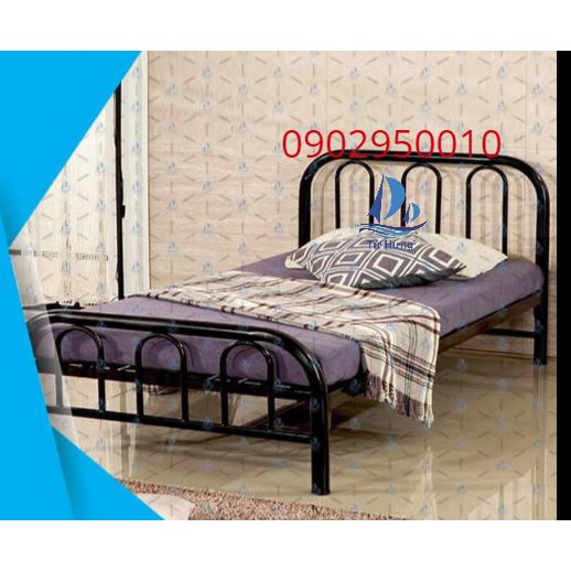 Giường sắt Phố Núi 1m6x2m giường đẹp đơn giản