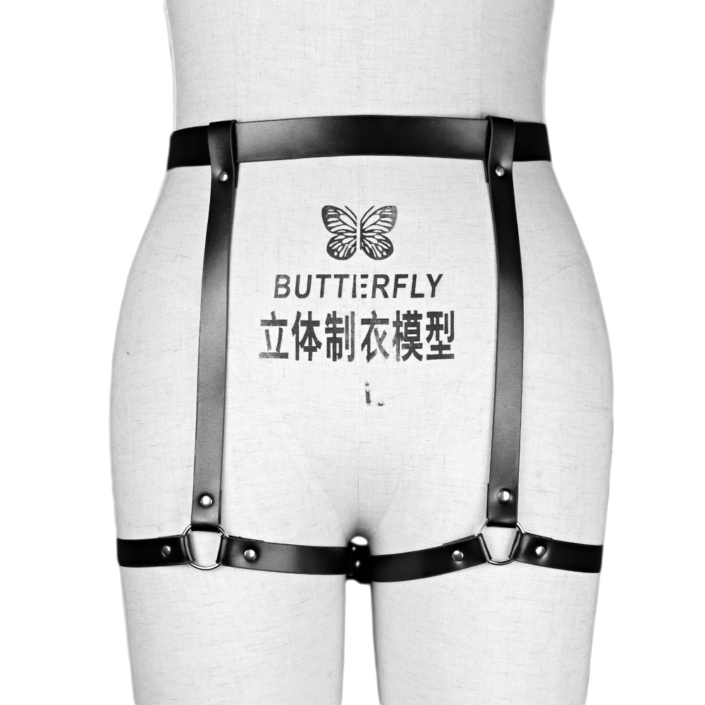 Đai Nịt Bít Tất Đùi Bằng Da Phong Cách Punk Gợi Cảm Cho Nữ