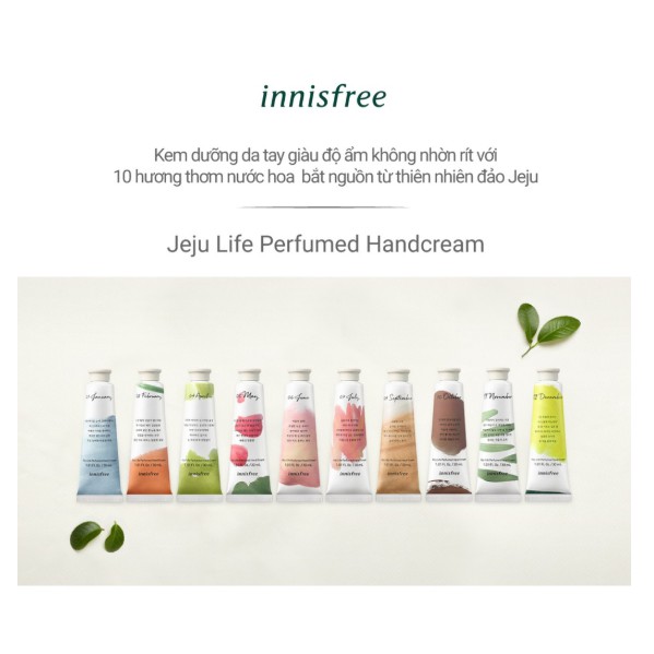 Kem dưỡng da tay [innisfree] Jeju Life Perfumed Hand Cream 30ml