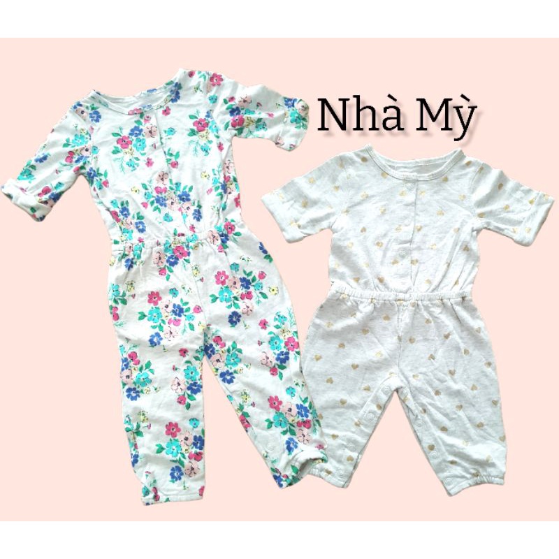(3-24M) Body liền thân cho bé gái chất liệu da cá