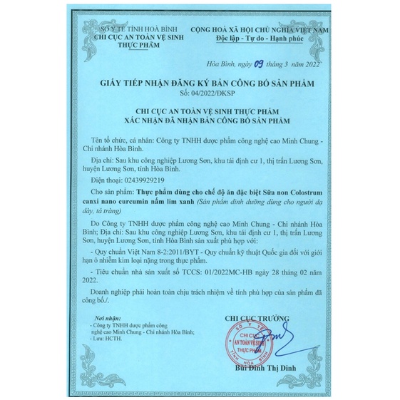 Sữa non Colostrum Canxi nano Curcummin Nấm Lim Xanh. HSD 2025