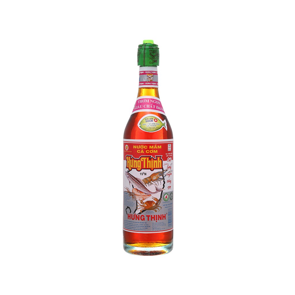 Nước mắm cá cơm Hưng Thịnh 15 độ đạm chai 620ml