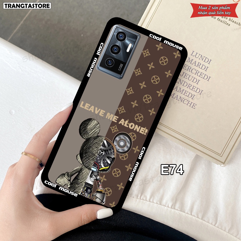 Ốp Vivo V23E in hình gấu Bearbrick,Metal Style,Doremon siêu dễ thương chất lượng