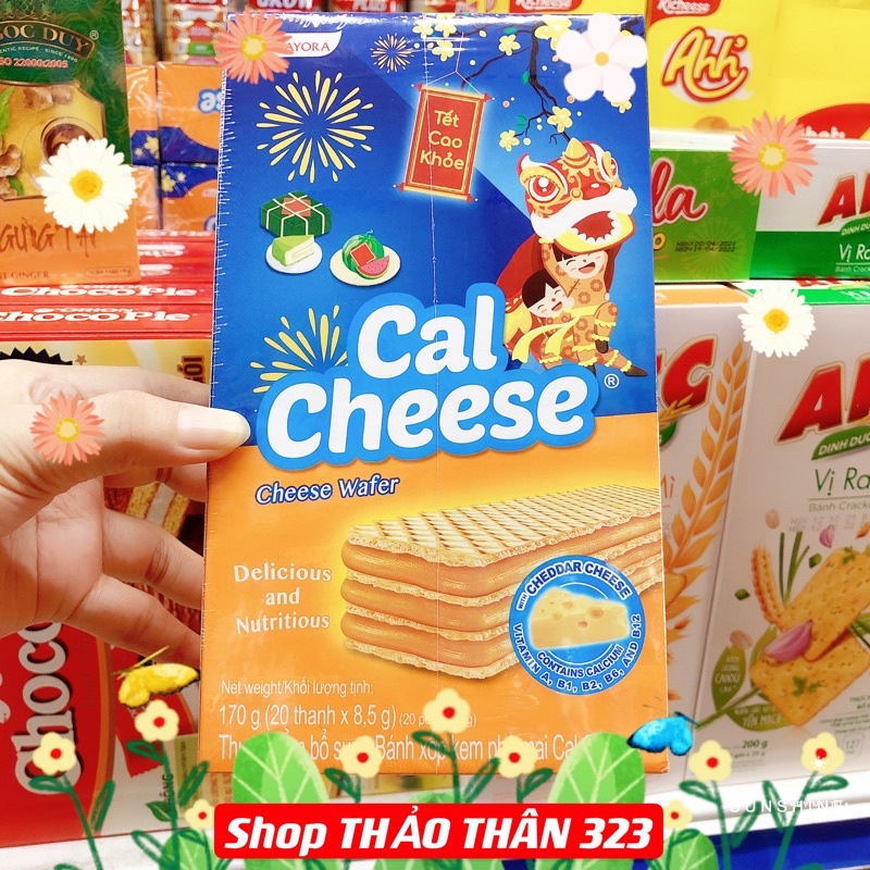 ❤Bánh Xốp Phô mai Cal Cheese 170g (20 thanh X 8,5g)