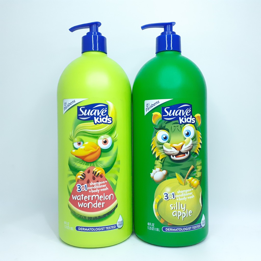 Sữa tắm, gội và xả Trẻ Em Suave Kids 3in1 Mỹ