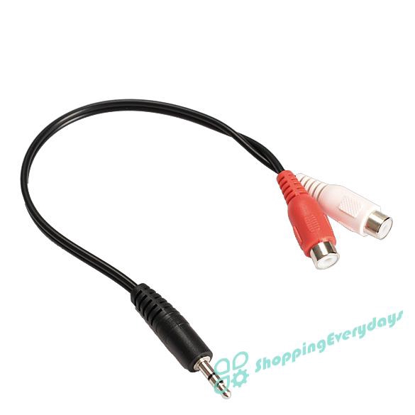 Cáp Chuyển Đổi Âm Thanh Từ Đầu Cắm 3.5mm Sang 2 Đầu Cắm Rca Chuyên Dụng