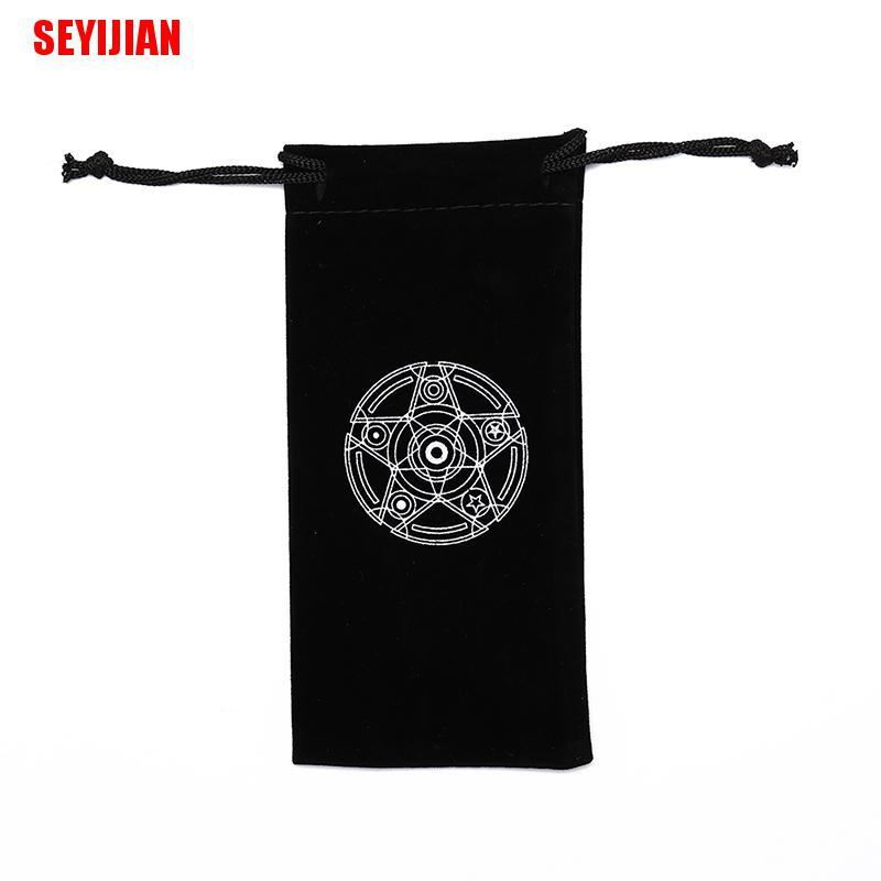 1 Túi Nhung Đựng Bài tarot Sáu Điểm Họa Tiết Ngôi Sao Thẻ