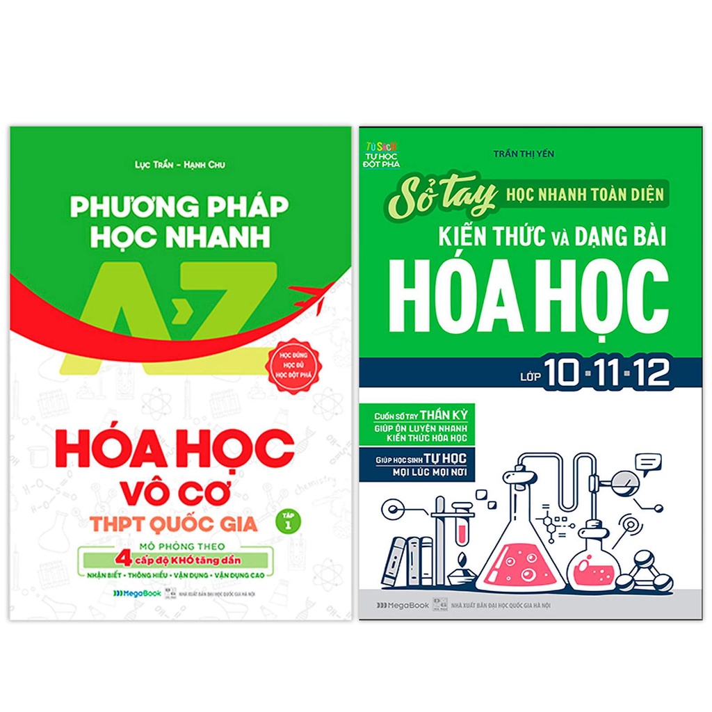 Sách Combo Phương pháp học nhanh Hóa học Vô Cơ THPT Quốc gia