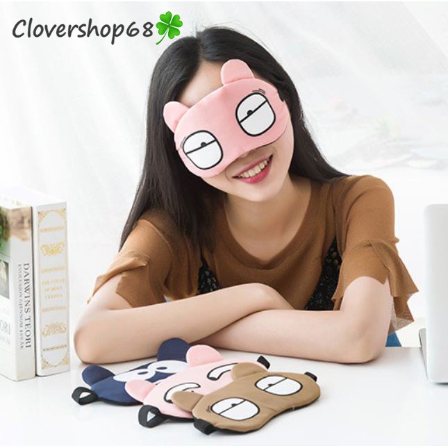 Bịt mắt ngủ hình thú cưng có kèm túi nước    🍀 Clovershop68 🍀