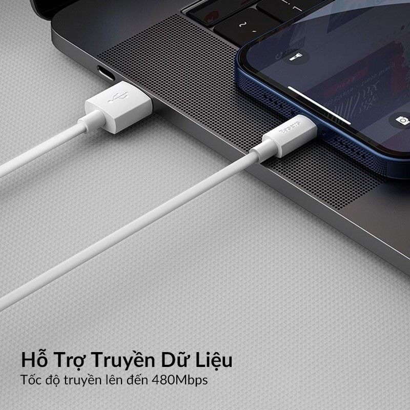 ✅Combo 2 Sợi Cáp Sạc iPhone Baseus Simple Wisdom Data Cable Kit, USB to Lightning, Sạc Nhanh 2.4A, Dây Cáp Dài 1.5M