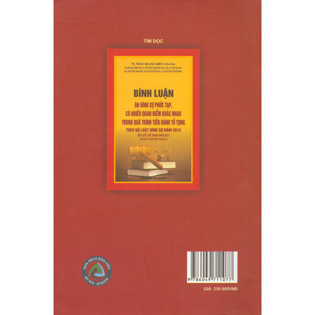 Sách - Bình Luận Tội Giết Người Và Một Số Vụ Án Phức Tạp | BigBuy360 - bigbuy360.vn