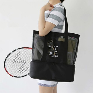 Túi vải bố lớn đeo vai có khóa kéo