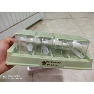 HỘP ĐỰNG GIA VỊ BỘ 4 HÀNG VIỆT NHẬT