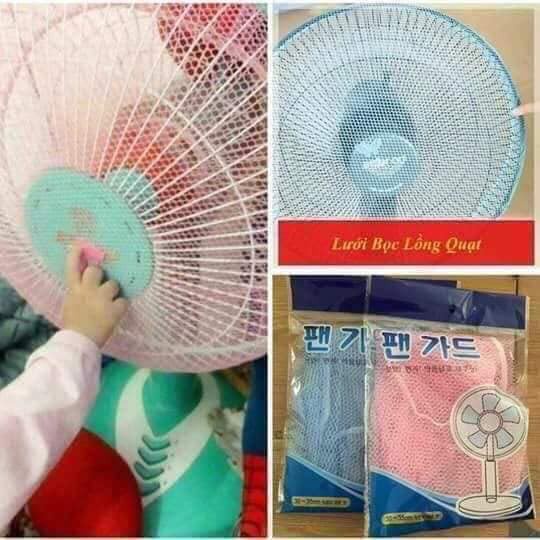 Màng bọc quạt, màng bọc quạt, lưới chắn quạt trùm kín phía sau - Hình thú ngộ nghĩnh an toàn cho bé