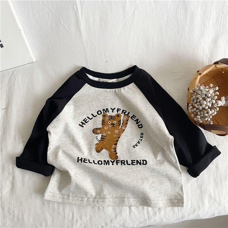 Áo Thun Raglan In Họa Tiết Hoạt Hình Phong Cách Nhật Bản 2022 Cho Bé