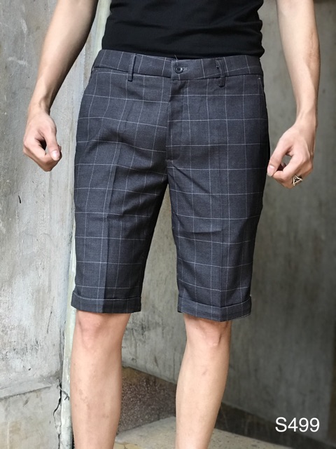 Quần short kẻ cực đẹp, chất vải mặc mát, co giãn 4 chiều, thoải mái, tôn dáng