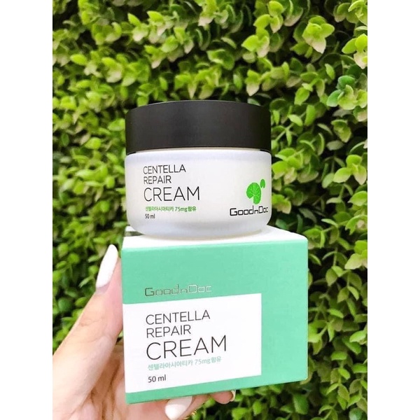 Kem dưỡng phục hồi da Goodndoc Centella Repair Cream 50ml/ Kem dưỡng rau má Goodndoc