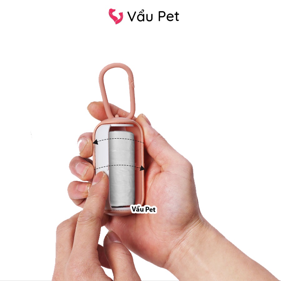 Hộp Đựng Túi Hót Phân Cho Chó Mèo (TẶNG KÈM 1 CUỘN TÚI) Vẩu Pet Shop