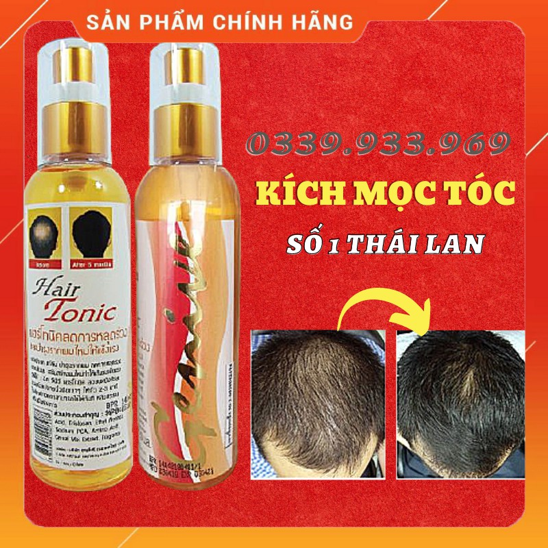 Chai Xịt Mọc Tóc GENIVE Thái Lan 120ml  Tonic Hair - Xịt Kích Mọc Tóc, Chống Rụng Tóc