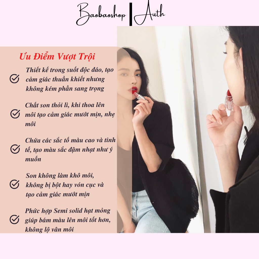 Son Lì vỏ Trong Suốt 3CE Soft Matte Lipstick đủ màu date 2025 siêu dài cho đôi môi tươi trẻ quyến rũ