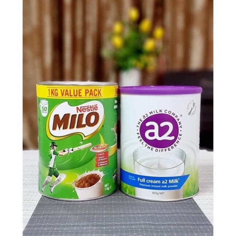 sữa milo và A2 date mới nhất