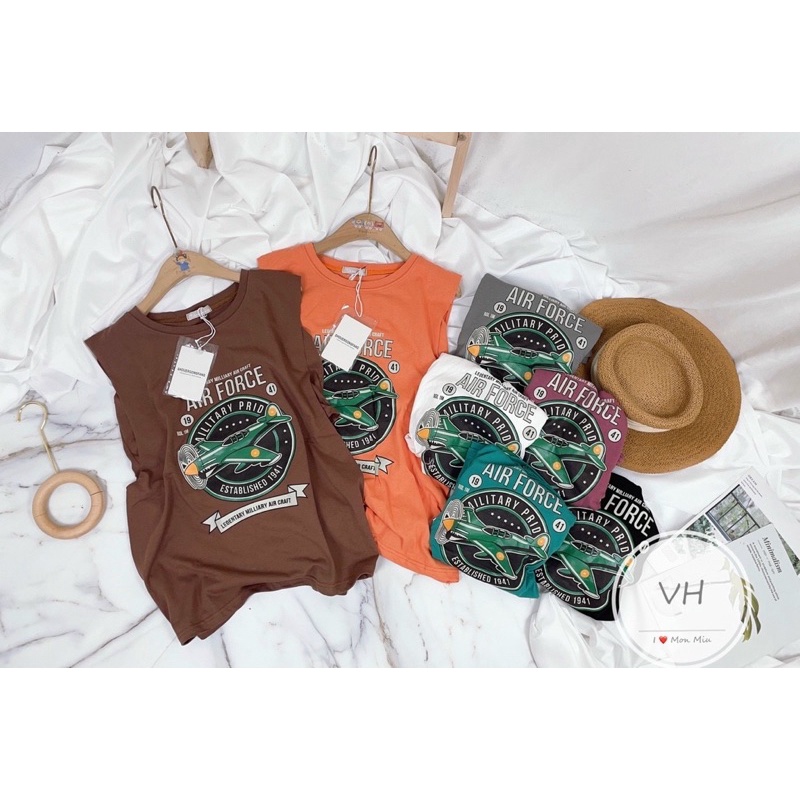 áo tanktop hình kèm quây( 02- máy bay)