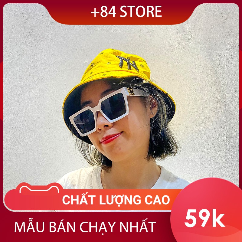 Mũ bucket hai mặt hot hit gồm nhiều màu có thể đổi màu đen dễ phối đồ - nón vành tròn họa tiết đen trắng form unisex