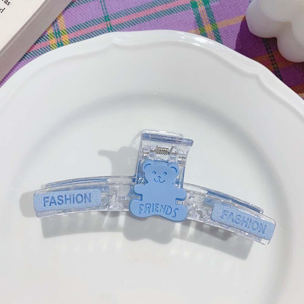Kẹp Tóc Hình Gấu Hoạt Hình Bằng Acrylic Đáng Yêu VANES1