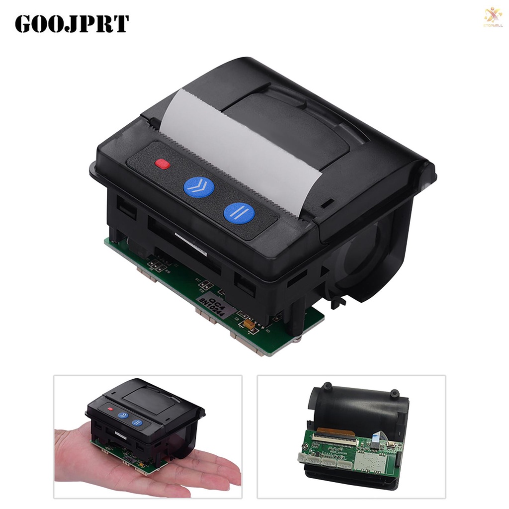 ET GOOJPRT QR203 Printer Module 58mm Low Noise Direct Thermal Printing Mini Panel Mobile Receipt Printer Serial Interface RS-232C TTL USB