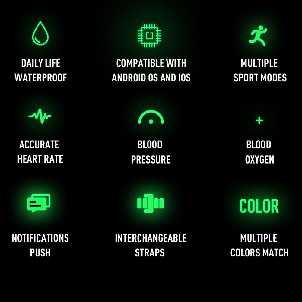 Đồng Hồ Thông Minh Kw19 Ip67 Đo Nhịp Tim Chống Nước Cho Nam Nữ  Kw19 Ip67