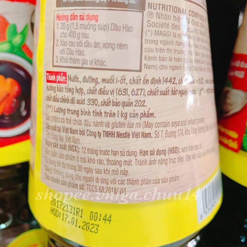 Dầu Hào MAGGI Đậm Đặc Các Loại