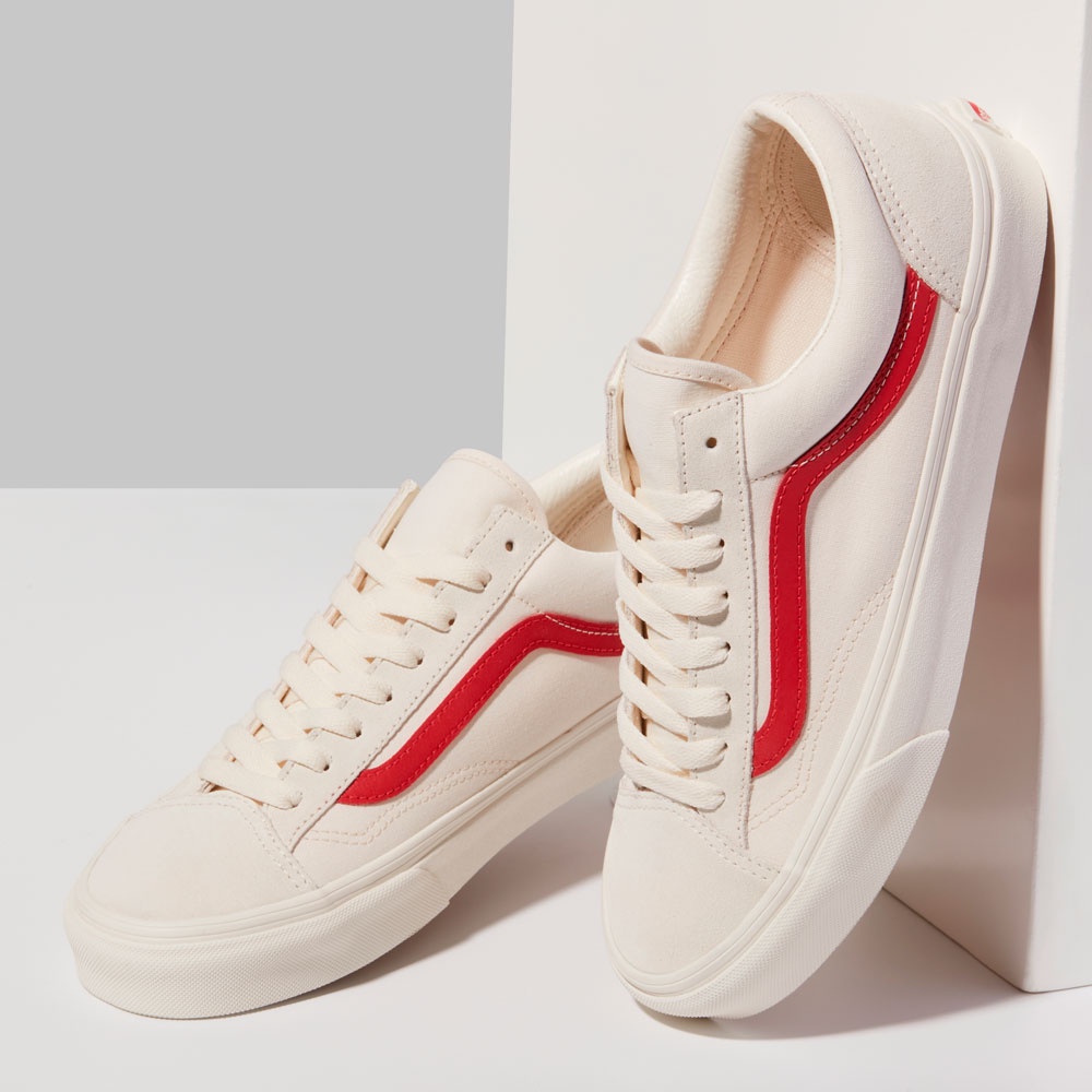 Giày Vans Old Skool Style 36 Marshmallow Racing Red - VN0A3DZ3OXS