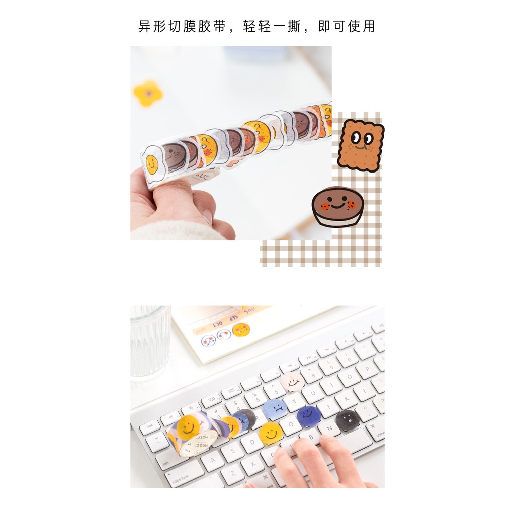 Sticker dán dễ thương set 100 miếng Poogroup