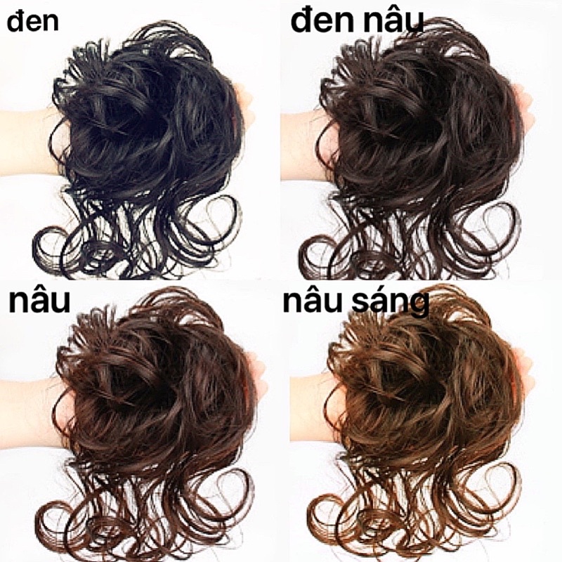 Búi Tóc Giả Búi Tóc Xoăn Lơi Phong Cách Hàn Quốc