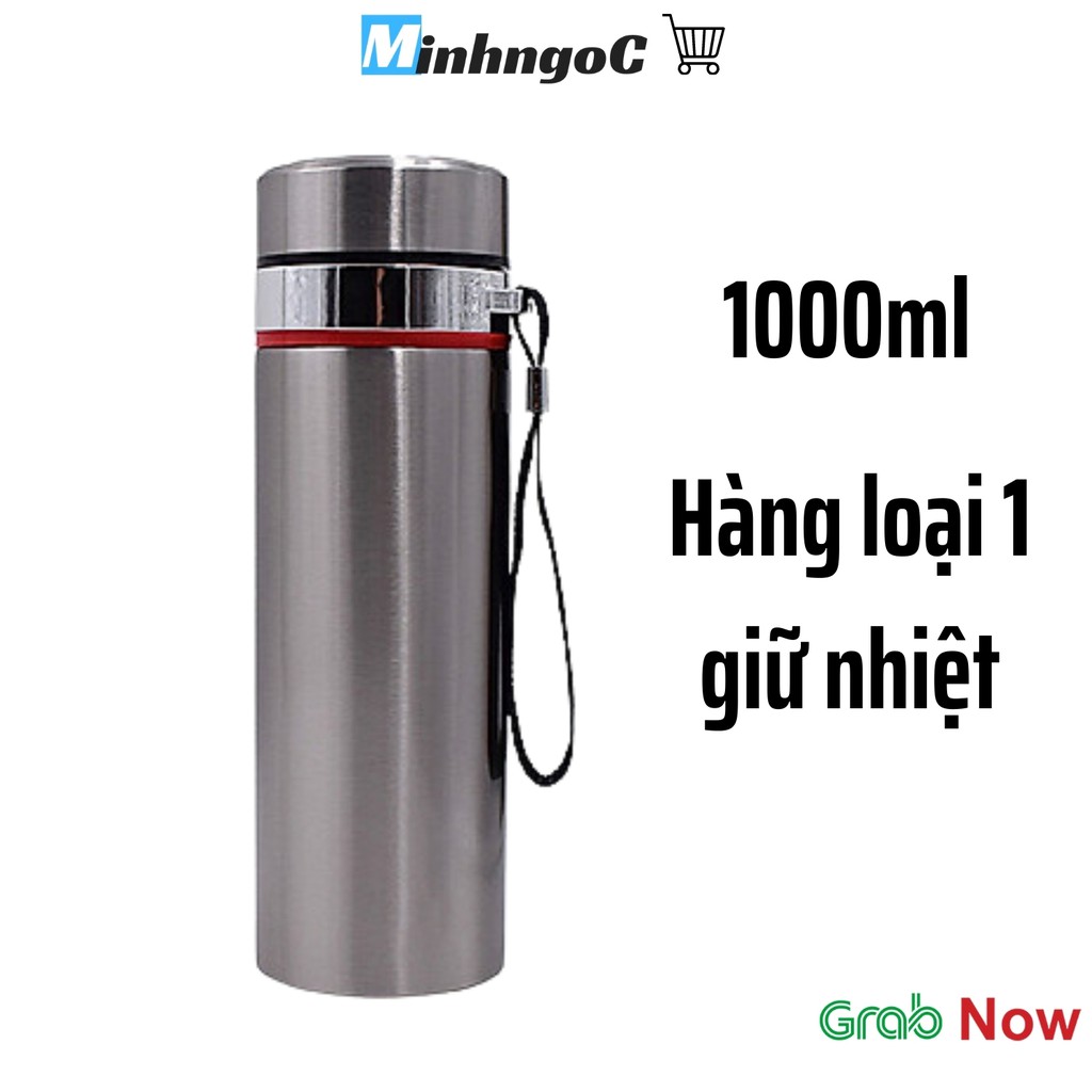 Bình giữ nhiệt inox cao cấp 1 Lít siêu bền đẹp  - Siêu Thị Minh Ngọc