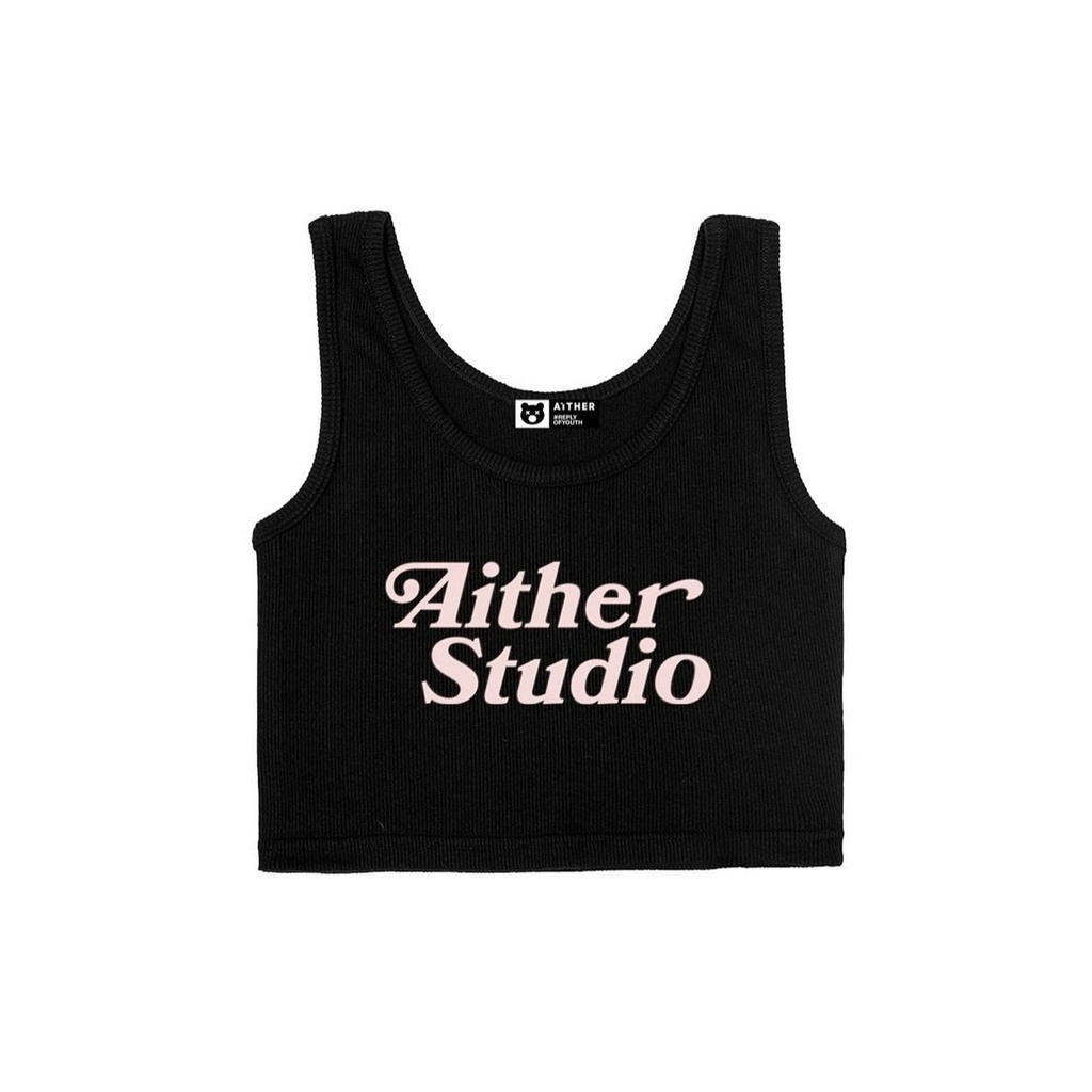 Áo croptop ba lỗ AITHER thun gân dáng croptop nữ body dáng ôm co dãn cá tính ulzzang