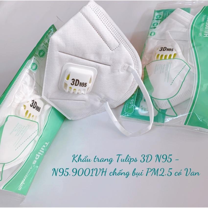 Khẩu Trang 3D-N95.9001VH-Chống bụi bẩn-Có túi bọc