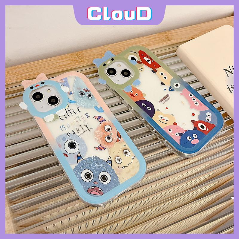 Ốp Điện Thoại Tpu Mềm Chống Sốc Hình Quái Vật 3D Cho IPhone 11 13 14 12 Pro MAX 7 8 14 Plus 6 6s 7 Plus XR X XS MAX SE 2020