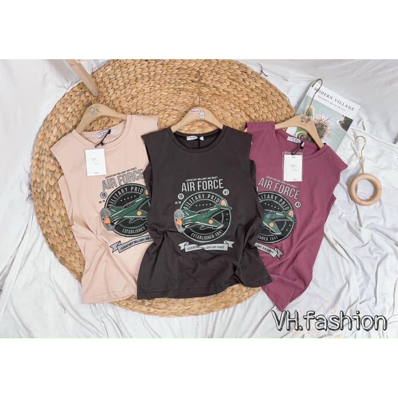 Áo tanktop hình kèm quây(02- máy bay) - hv