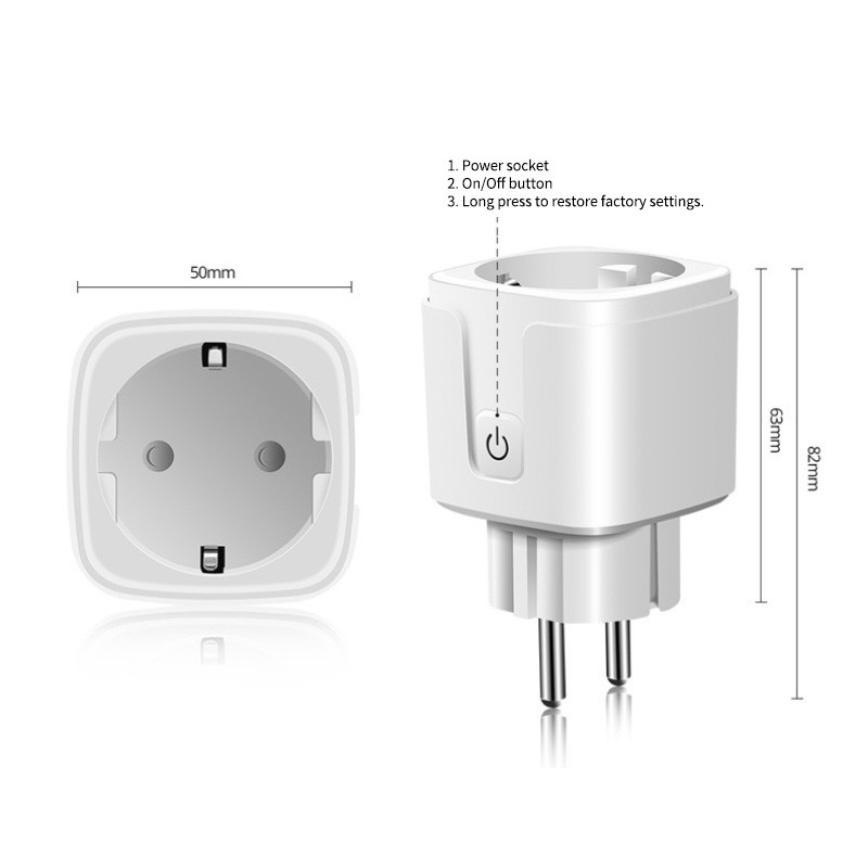 【Ready Stock】 Wifi Smart Socket US/EU 100-240V Remote Control Smart Socket For Apple HomeKit APP Monitoring 【Veel】