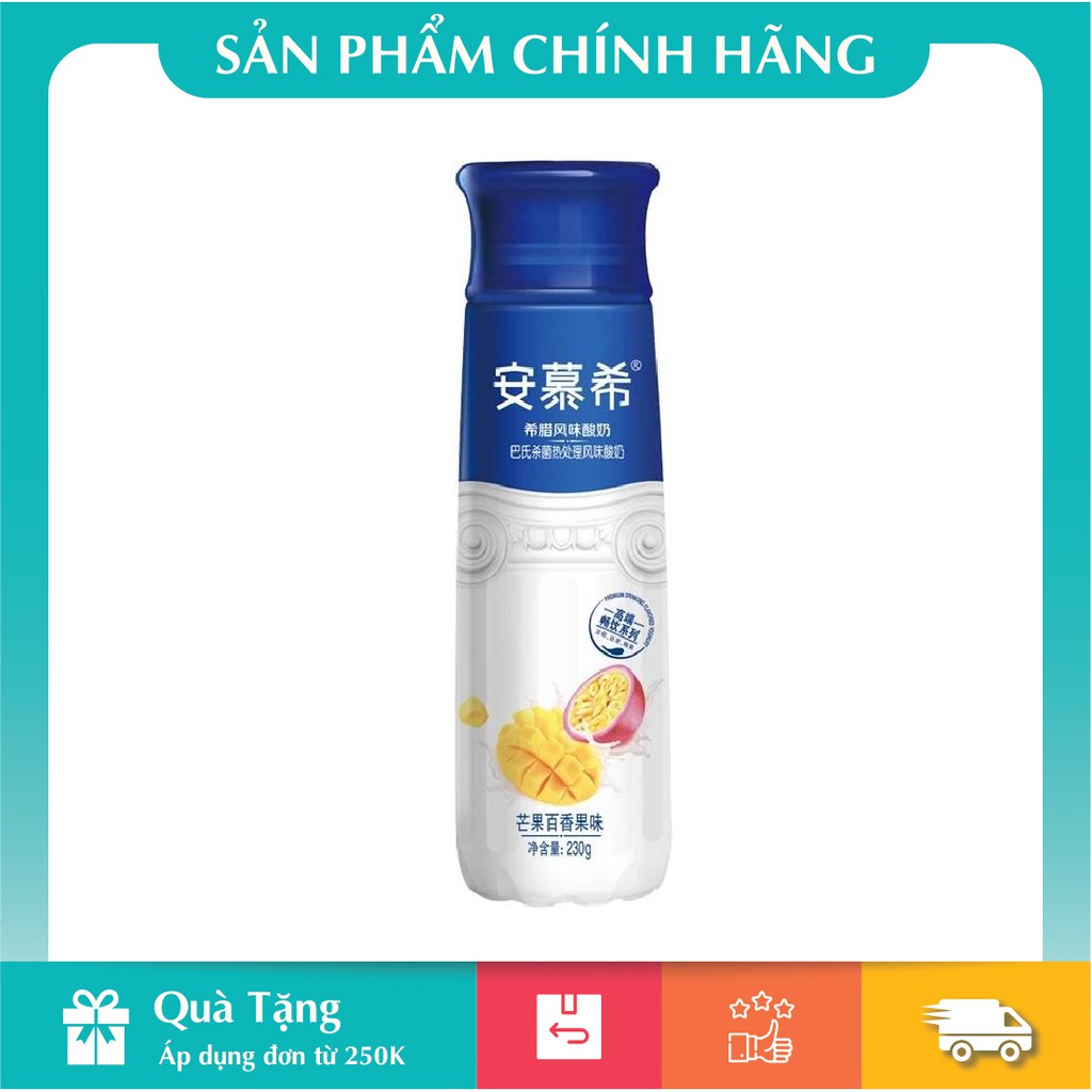 [HÀNG CHÍNH HÃNG] Sữa Chua Hy Lạp Xoài Chanh Leo 230gr