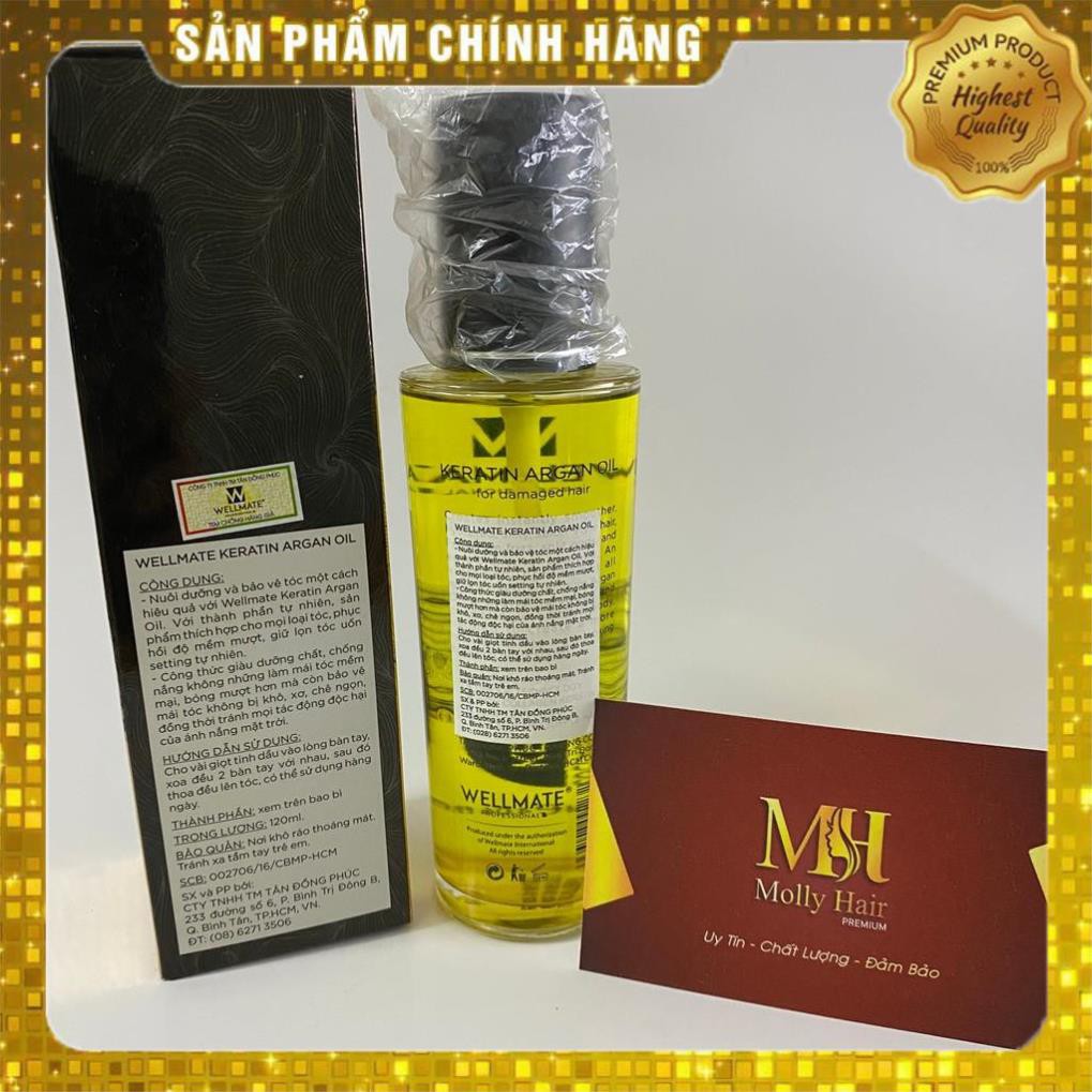 [HÀNG TỐT] Tinh dầu Phục hồi tóc hư tổn Wellmate Keratin Argan Oil - 120ml