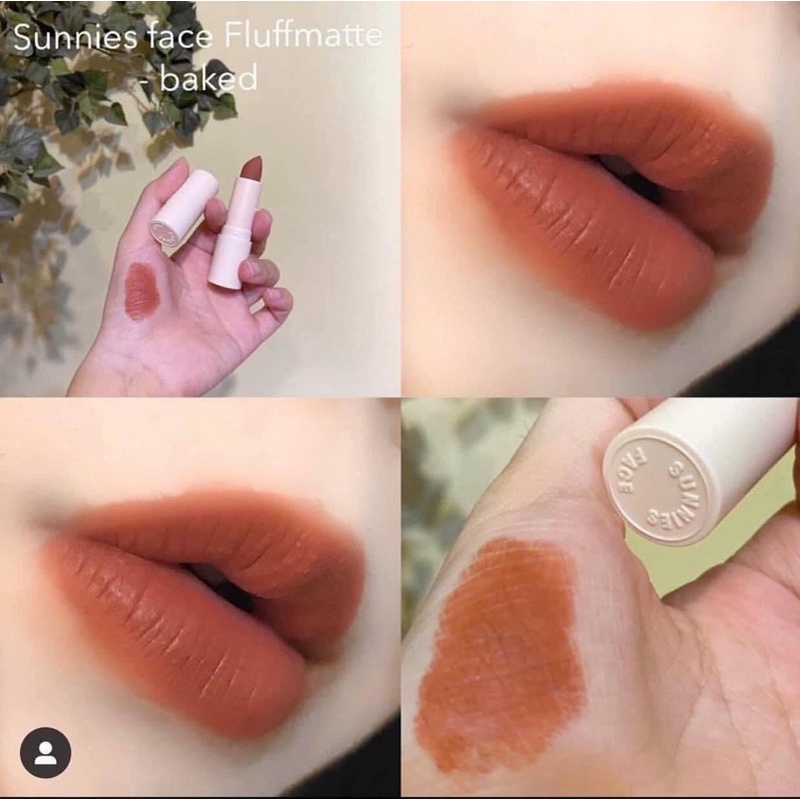 ( Có Bill ) Son Thỏi Sunnies Face Fluff Matte Lipstick