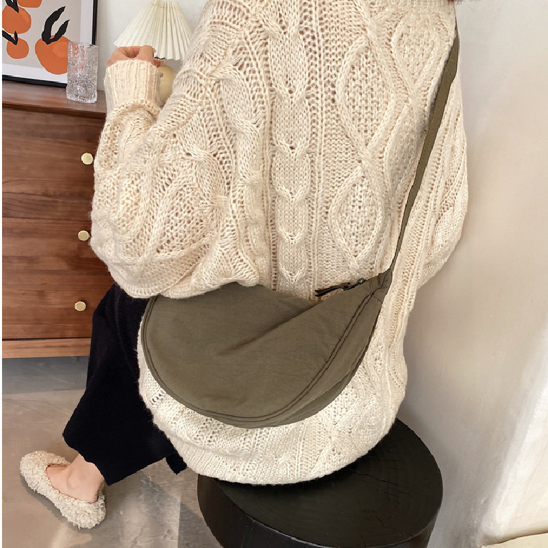 Túi Vải Nylon Đeo Vai Thời Trang Xinh Xắn Cho Nữ
